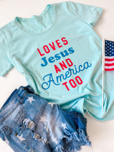 Load image into Gallery viewer, LOVES JESUS • women's heavyweight tee