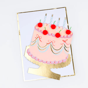 Cherry Cake Birthday Card by Meri Meri