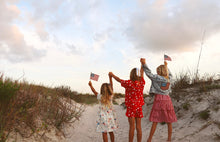 Load image into Gallery viewer, AMERICAN DREAM {sequin flag} • denim jacket (women + kids)