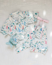 Load image into Gallery viewer, DEBUT • women&#39;s short sleeve button down pj set (two-piece) (EXTRAS ADDED)