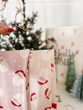 Load image into Gallery viewer, HEY SANTA • pajamas (baby, kids, youth) PINK