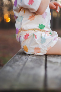 STARBURST DAISY • kids set (boxy tee + shorties) (flash)