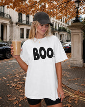 Load image into Gallery viewer, RETRO COLOR BOO • heavyweight tee (women + kids) PINK
