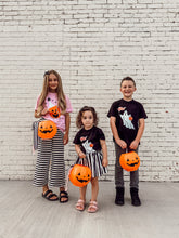 Load image into Gallery viewer, HALLOWEEN STRIPES • twirl skirt (babies, kids + youth)