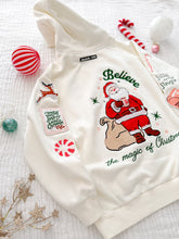 Load image into Gallery viewer, SANTA BELIEVE • embroidered hoodie (kids + youth)