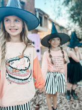Load image into Gallery viewer, BEETLEJUICE STRIPES • twirl skirt (babies, kids + youth)