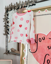Load image into Gallery viewer, CONVERSATION HEARTS• bamboo kids pajamas (flash)