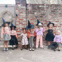 Load image into Gallery viewer, BEETLEJUICE STRIPES • twirl skirt (babies, kids + youth)