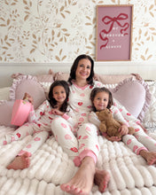 Load image into Gallery viewer, CONVERSATION HEARTS• bamboo kids pajamas (flash)