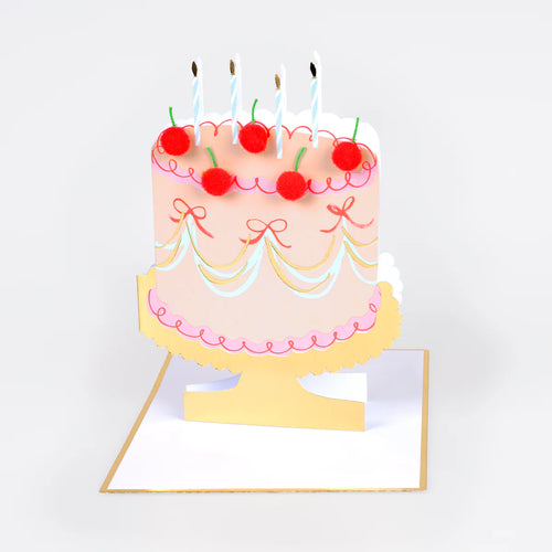 Cherry Cake Birthday Card by Meri Meri