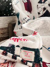 Load image into Gallery viewer, MISCHIEF • sherpa throw blanket by NYSHA LILLY