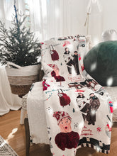 Load image into Gallery viewer, MISCHIEF • sherpa throw blanket by NYSHA LILLY