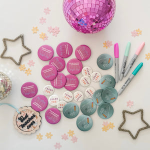 TEACHER APPRECIATION • BUTTON SET