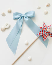 Load image into Gallery viewer, SATIN BOW (double layer) (blue or red)