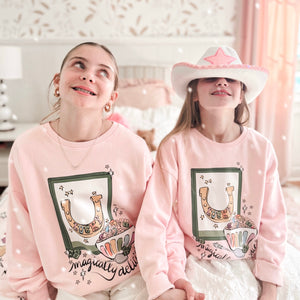 LUCKY • pullover (women + kids) PINK (flash)