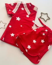 Load image into Gallery viewer, RED, WHITE + STARS • kids lounge set (FLASH)