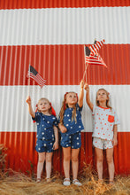 Load image into Gallery viewer, NAVY STARS • kids shorts set