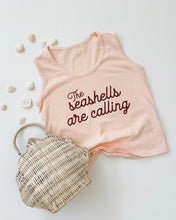 Load image into Gallery viewer, SEASHELLS ARE CALLING • tanks (babies + kids)