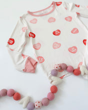 Load image into Gallery viewer, CONVERSATION HEARTS• bamboo kids pajamas (flash)