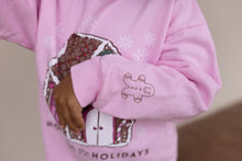 Load image into Gallery viewer, HOME FOR THE HOLIDAYS • pullover (kids)with gingerbread sleeve