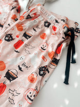 Load image into Gallery viewer, HALLOWEEN NIGHT • button down pj&#39;s (women + youth) two-piece