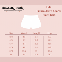 Load image into Gallery viewer, MOST SPOOKY • embroidered shorts (kids + youth)