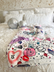 SWIFTIE MAGIC • sherpa throw blanket