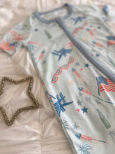 Load image into Gallery viewer, AMERICAN SUMMER • baby zipper short pjs (one-piece) (flash)