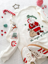Load image into Gallery viewer, SANTA BELIEVE • embroidered mock neck (women's)