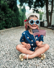 Load image into Gallery viewer, NAVY STARS • kids shorts set