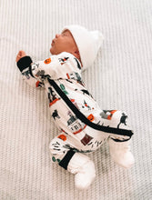 Load image into Gallery viewer, WITCHES ARE BACK • baby zipper pj's (one-piece)