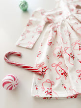 Load image into Gallery viewer, SANTA RIBBON • twirl dress