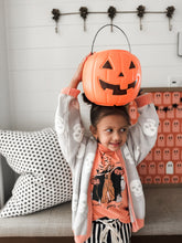 Load image into Gallery viewer, FRIENDLY SKULLS • oversized cardigan (women + kids) FLASH