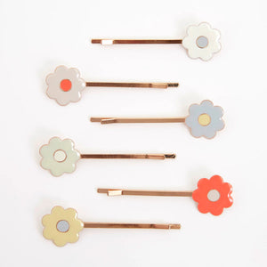Daisy Enamel Hair Slides by Meri Meri