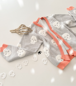FRIENDLY SKULLS • oversized cardigan (women + kids) FLASH