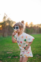 Load image into Gallery viewer, STARBURST DAISY • kids set (boxy tee + shorties) (flash)