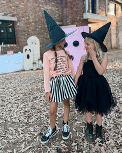 BEETLEJUICE STRIPES • twirl skirt (babies, kids + youth)
