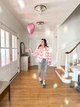 Load image into Gallery viewer, SHERPA HEARTS bomber jacket (women + kids) FLASH
