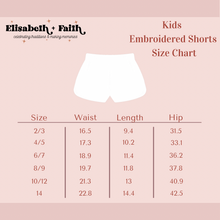 Load image into Gallery viewer, MOST SPOOKY • embroidered shorts (kids + youth)