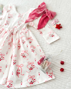 SANTA RIBBON • twirl dress