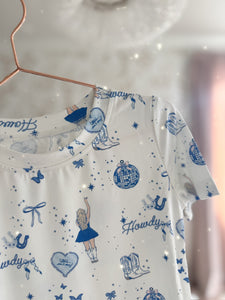 WESTERN• kids bamboo short sleeve pjs (two-piece) (SALE)