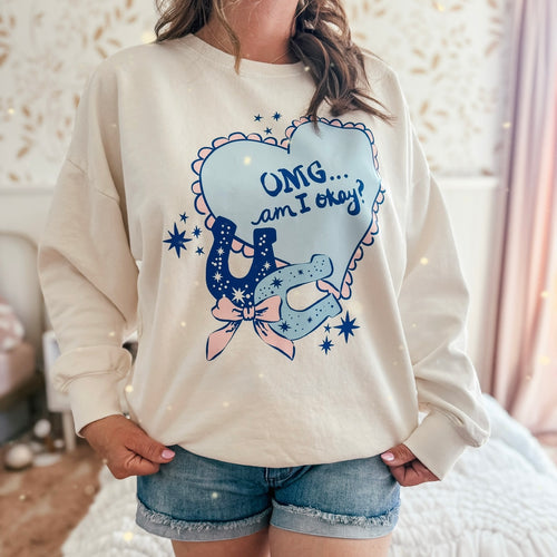 AM I OK • pullover (women + kids) CREAM