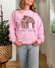 Load image into Gallery viewer, HOME FOR THE HOLIDAYS • pullover (kids)with gingerbread sleeve