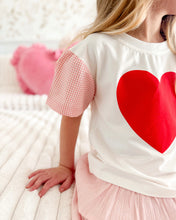 Load image into Gallery viewer, GINGHAM HEART • kids tee