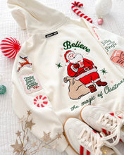 Load image into Gallery viewer, SANTA BELIEVE • embroidered pullover hoodie (women's)
