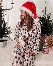 Load image into Gallery viewer, WINTER WONDERLAND • button down pj&#39;s (women + youth) two-piece