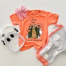 Load image into Gallery viewer, GHOSTLY SCENE • kids heavyweight tee (orange starburst) SALE