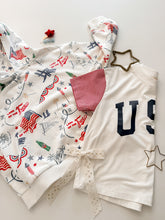 Load image into Gallery viewer, GINGHAM USA • women&#39;s tee (flash)