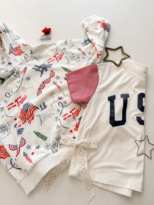 GINGHAM USA • women's tee (flash)