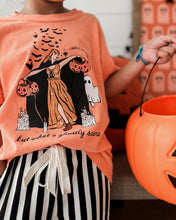 Load image into Gallery viewer, GHOSTLY SCENE • kids heavyweight tee (orange starburst) SALE